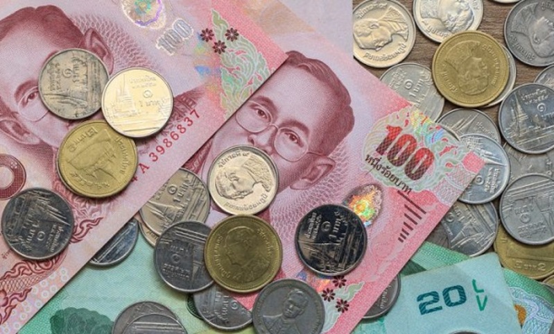 Pièce De 1 Baht Thaïlandaise En Plaqué Or - Cadeau Ou Collection - Sans Certification - Neuf